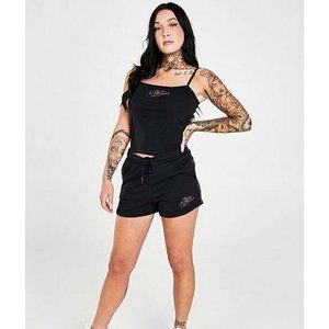 Nike Futura Cami Tank Womens Knit Spaghetti Straps Black BNWT DM7969